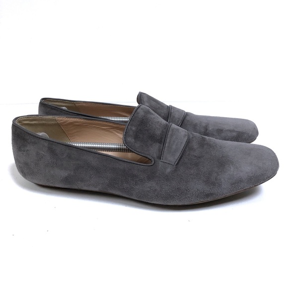 J. Crew Shoes - J.Crew dark gray Georgie Heron suede loafers 9